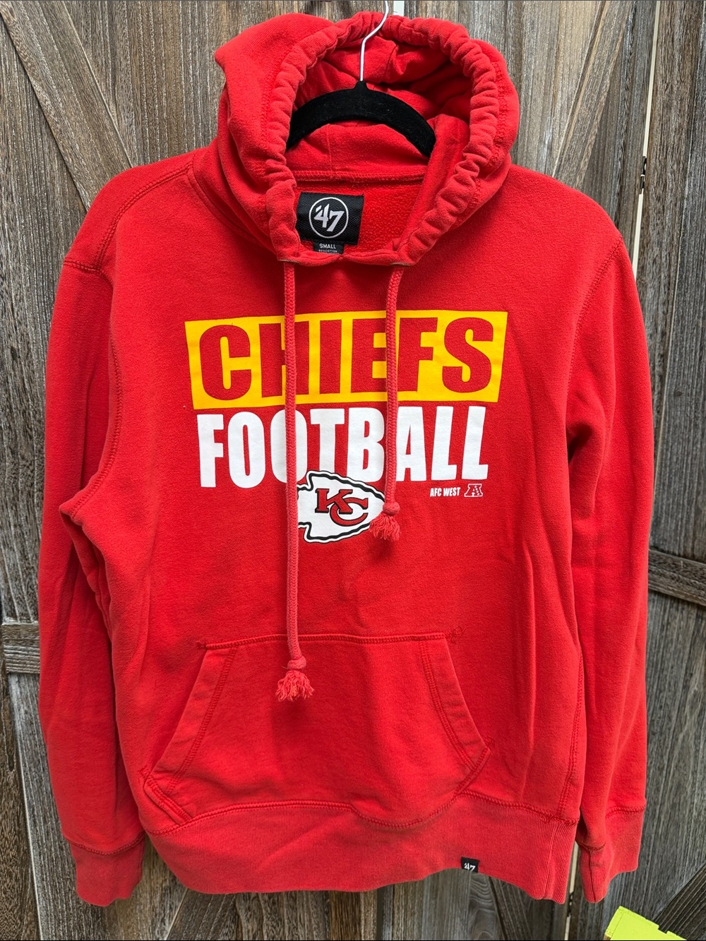 47 Red & Yellow Chiefs Football Pullover Hoodie